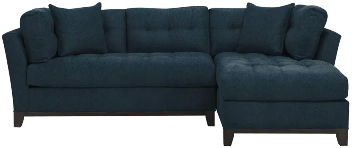 Cityscape 2-pc. Sectional in Suede So Soft Midnight by H.M. Richards