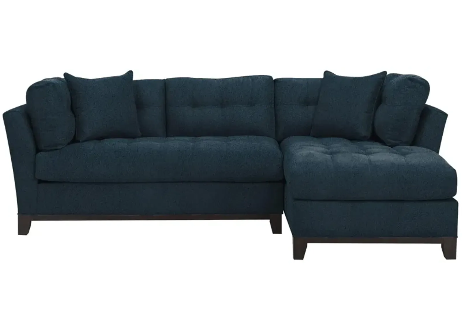 Cityscape 2-pc. Sectional in Suede So Soft Midnight by H.M. Richards