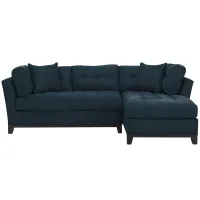 Cityscape 2-pc. Sectional in Suede So Soft Midnight by H.M. Richards