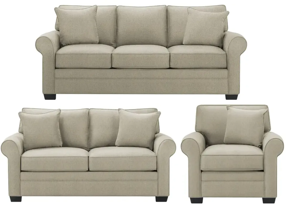 Glendora 3-pc. Sofa, Loveseat & Chair Set