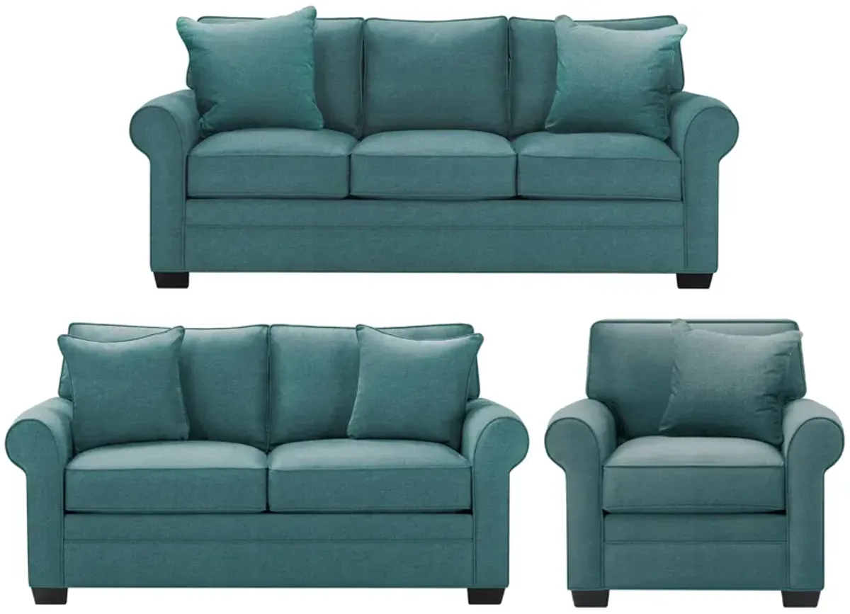 Glendora 3-pc. Sofa, Loveseat & Chair Set