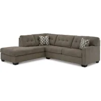 Mahoney 2-pc. Sectional Sofa w/ Chaise in Chocolate by Ashley Furniture