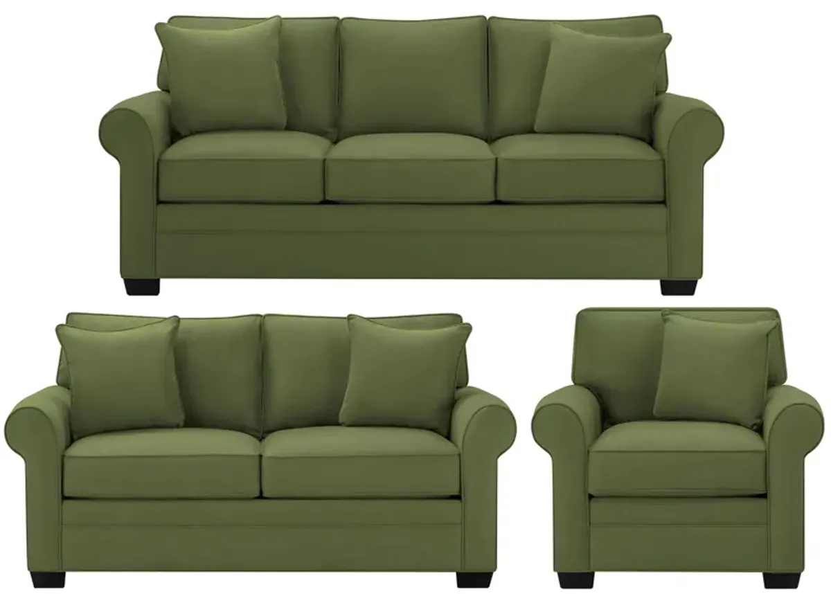 Glendora 3-pc. Sofa, Loveseat & Chair Set