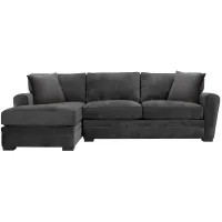 Artemis II 2-pc. Left Hand Facing Sectional Sofa in Gypsy Graphite by Jonathan Louis