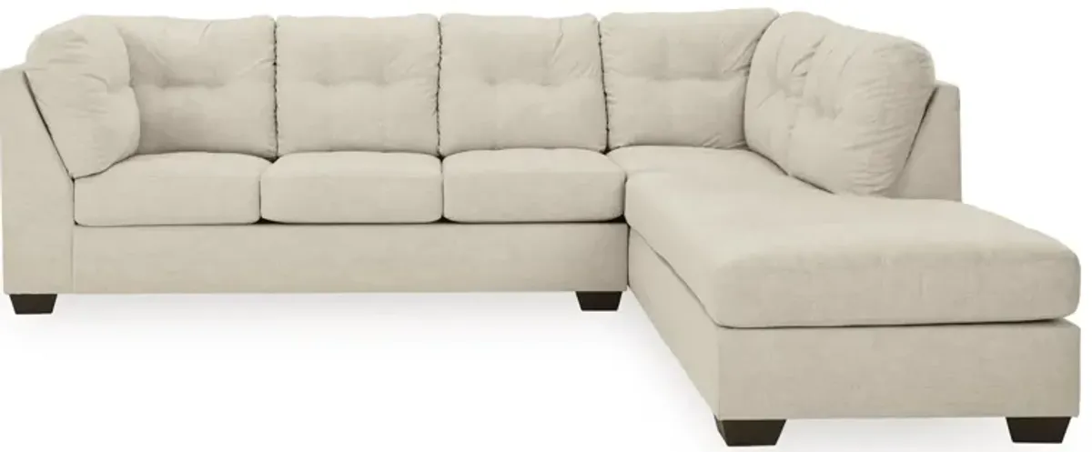 Falkirk 2-pc. Sectional with Chaise in Parchment by Ashley Furniture