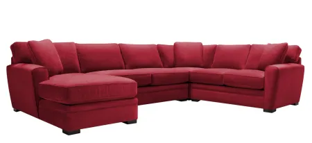 Artemis II 4-pc. Left Hand Facing Sectional Sofa in Gypsy Scarlet by Jonathan Louis