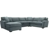 Artemis II 4-pc. Left Hand Facing Sectional Sofa in Gypsy Blue Goblin by Jonathan Louis