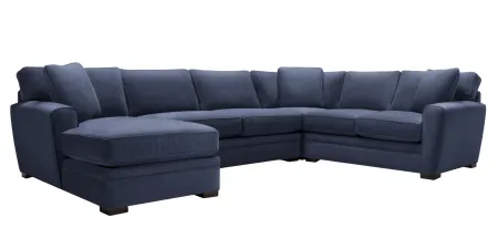Artemis II 4-pc. Left Hand Facing Sectional Sofa in Gypsy Navy by Jonathan Louis