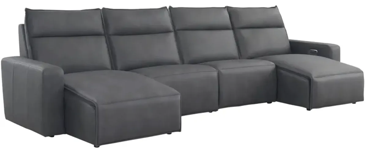 ModularTwo 4-pc. Power Sectional w/ Power Headrest