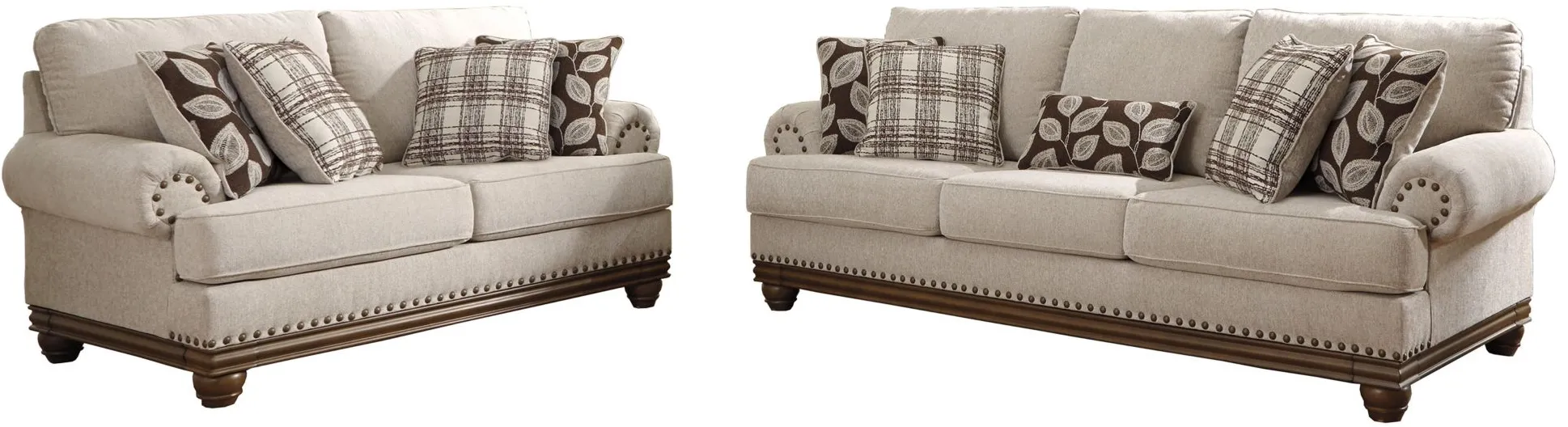 Harleson Sofa and Loveseat Set in Wheat by Ashley Furniture