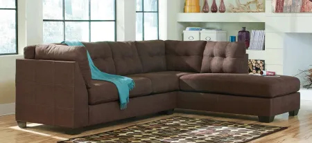 Desmond II 2-pc. Sectional with Chaise in Walnut by Ashley Furniture