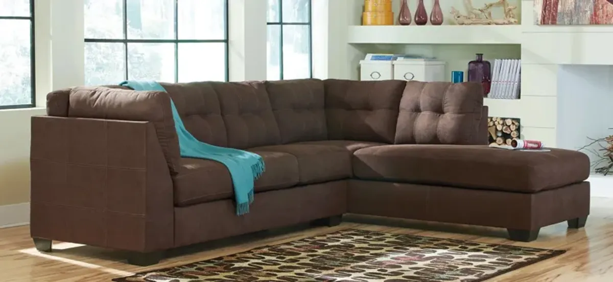 Desmond II 2-pc. Sectional in Walnut by Ashley Furniture