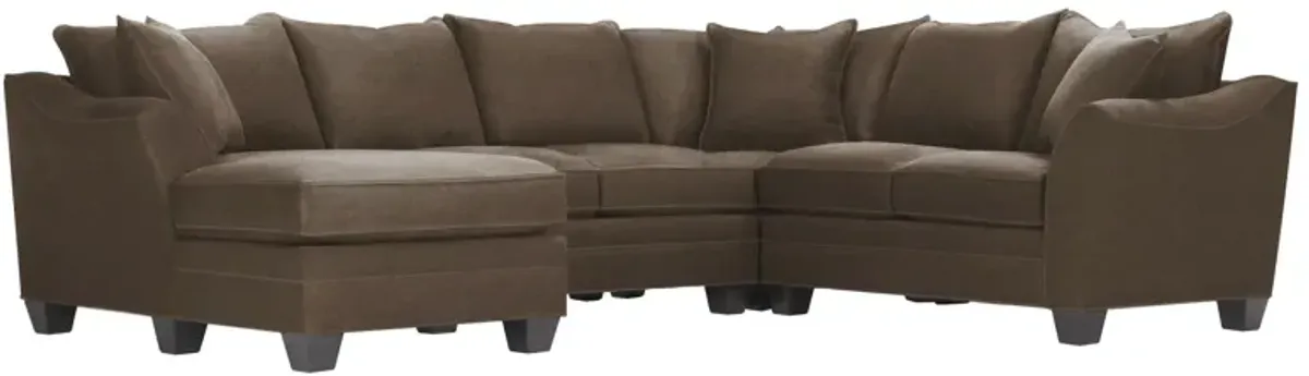 Foresthill 4-pc. Left Hand Chaise Sectional Sofa in Santa Rosa Taupe by H.M. Richards