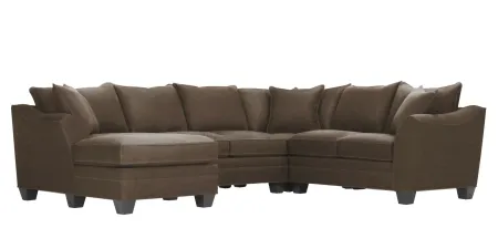 Foresthill 4-pc. Left Hand Chaise Sectional Sofa in Santa Rosa Taupe by H.M. Richards