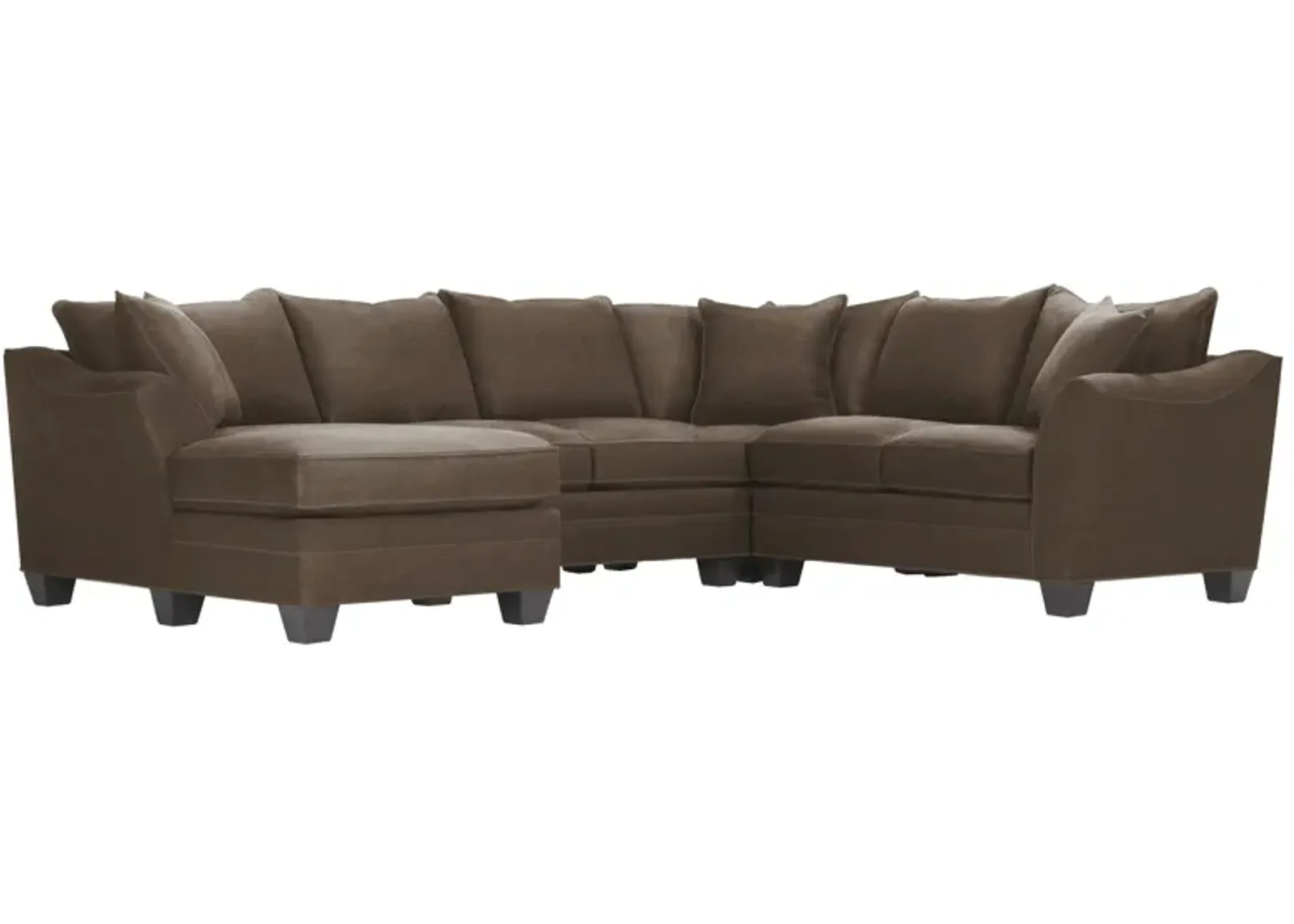 Foresthill 4-pc. Left Hand Chaise Sectional Sofa in Santa Rosa Taupe by H.M. Richards