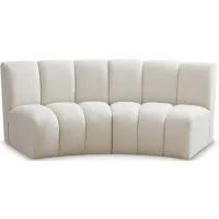Infinity 2pc. Modular Sectional in Cream by Meridian Furniture