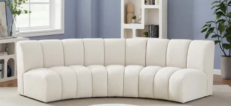 Infinity 3pc. Modular Sectional in Cream by Meridian Furniture