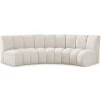 Infinity 3pc. Modular Sectional in Cream by Meridian Furniture