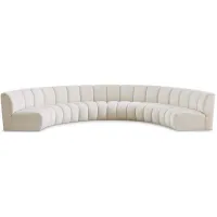 Infinity 6pc. Modular Sectional in Cream by Meridian Furniture