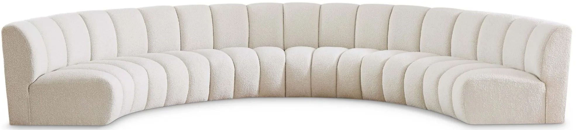 Infinity 6pc. Modular Sectional in Cream by Meridian Furniture