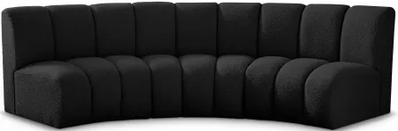 Infinity 3pc. Modular Sectional in Black by Meridian Furniture