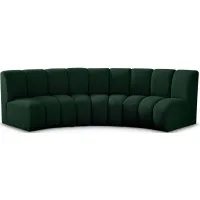Infinity 3pc. Modular Sectional in Green by Meridian Furniture