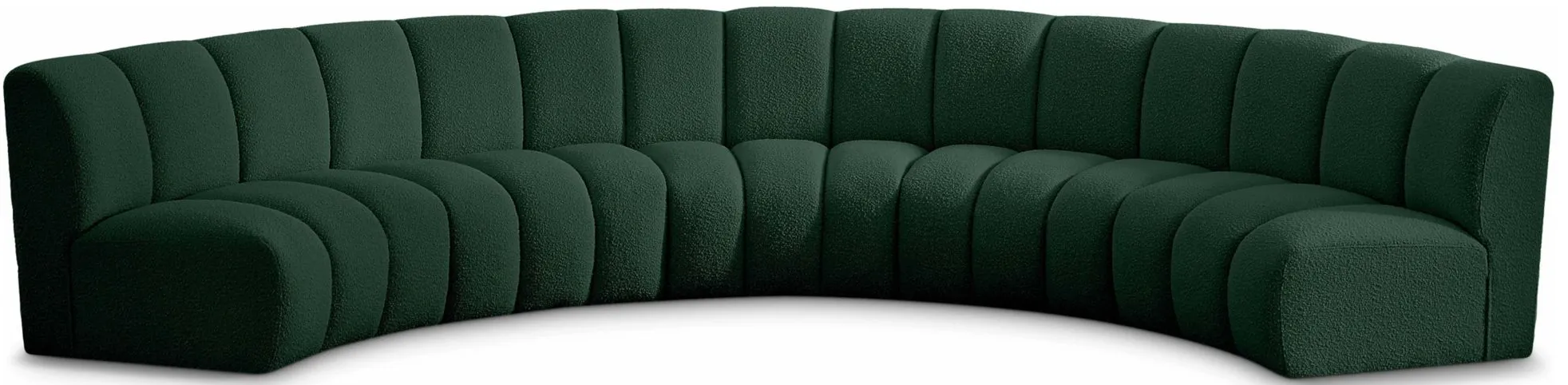 Infinity 5pc. Modular Sectional in Green by Meridian Furniture