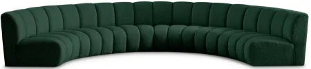 Infinity 6pc. Modular Sectional in Green by Meridian Furniture