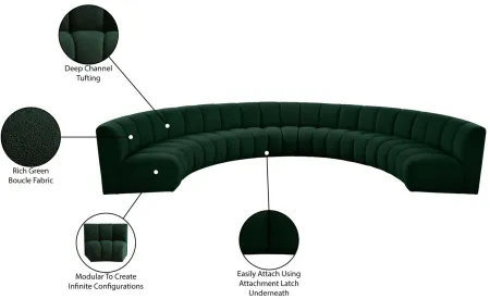 Infinity 7pc. Modular Sectional in Green by Meridian Furniture