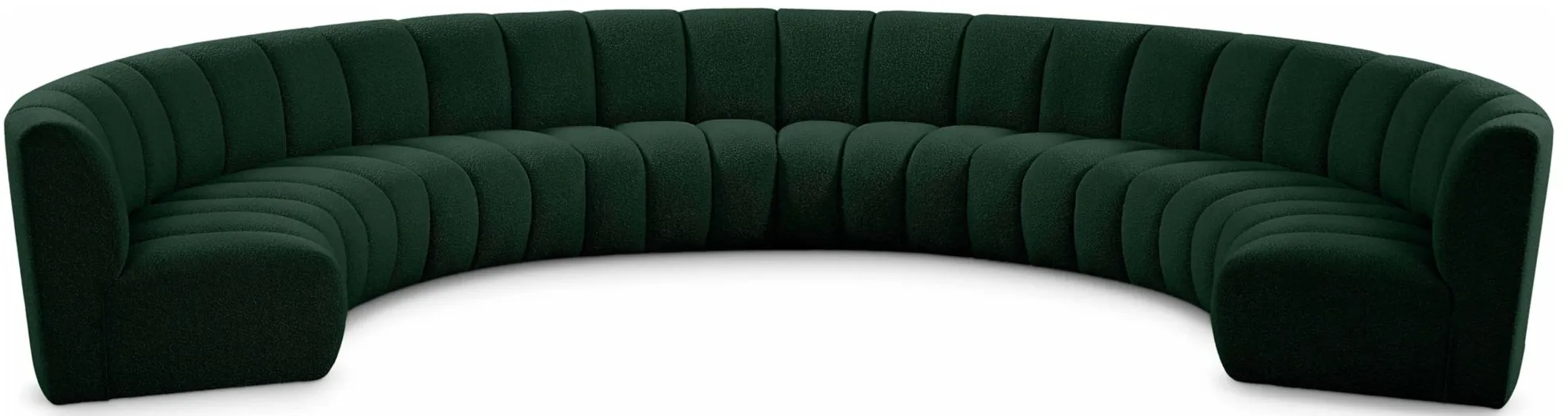 Infinity 8pc. Modular Sectional in Green by Meridian Furniture