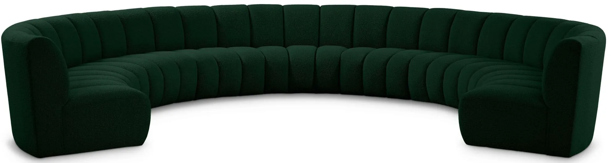 Infinity 9pc. Modular Sectional in Green by Meridian Furniture
