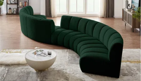 Infinity 6pc. Modular Sectional in Green by Meridian Furniture