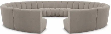 Infinity 12pc. Modular Sectional in Brown by Meridian Furniture
