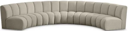 Infinity 5pc. Modular Sectional in Brown by Meridian Furniture