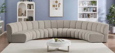 Infinity 6pc. Modular Sectional in Brown by Meridian Furniture