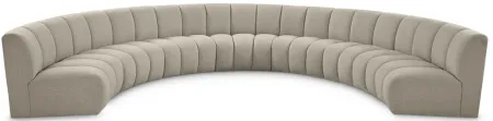 Infinity 7pc. Modular Sectional in Brown by Meridian Furniture