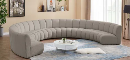 Infinity 8pc. Modular Sectional in Brown by Meridian Furniture
