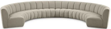 Infinity 8pc. Modular Sectional in Brown by Meridian Furniture