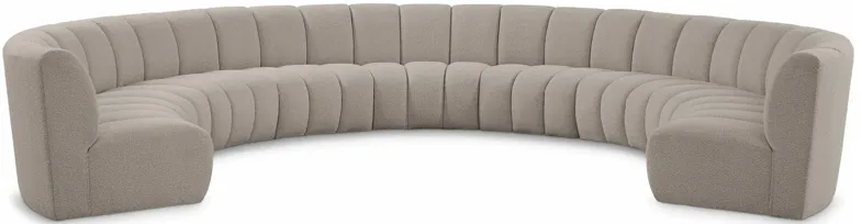 Infinity 9pc. Modular Sectional in Brown by Meridian Furniture