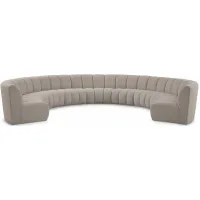 Infinity 9pc. Modular Sectional in Brown by Meridian Furniture