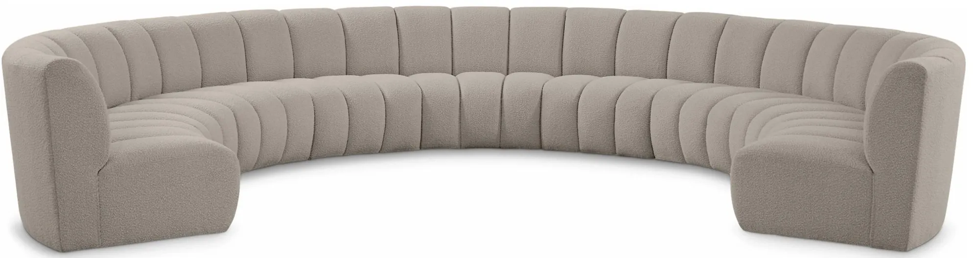 Infinity 9pc. Modular Sectional in Brown by Meridian Furniture