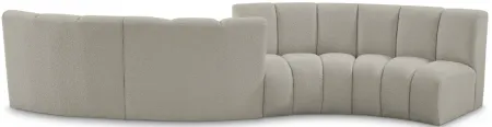 Infinity 4pc. Modular Sectional in Brown by Meridian Furniture