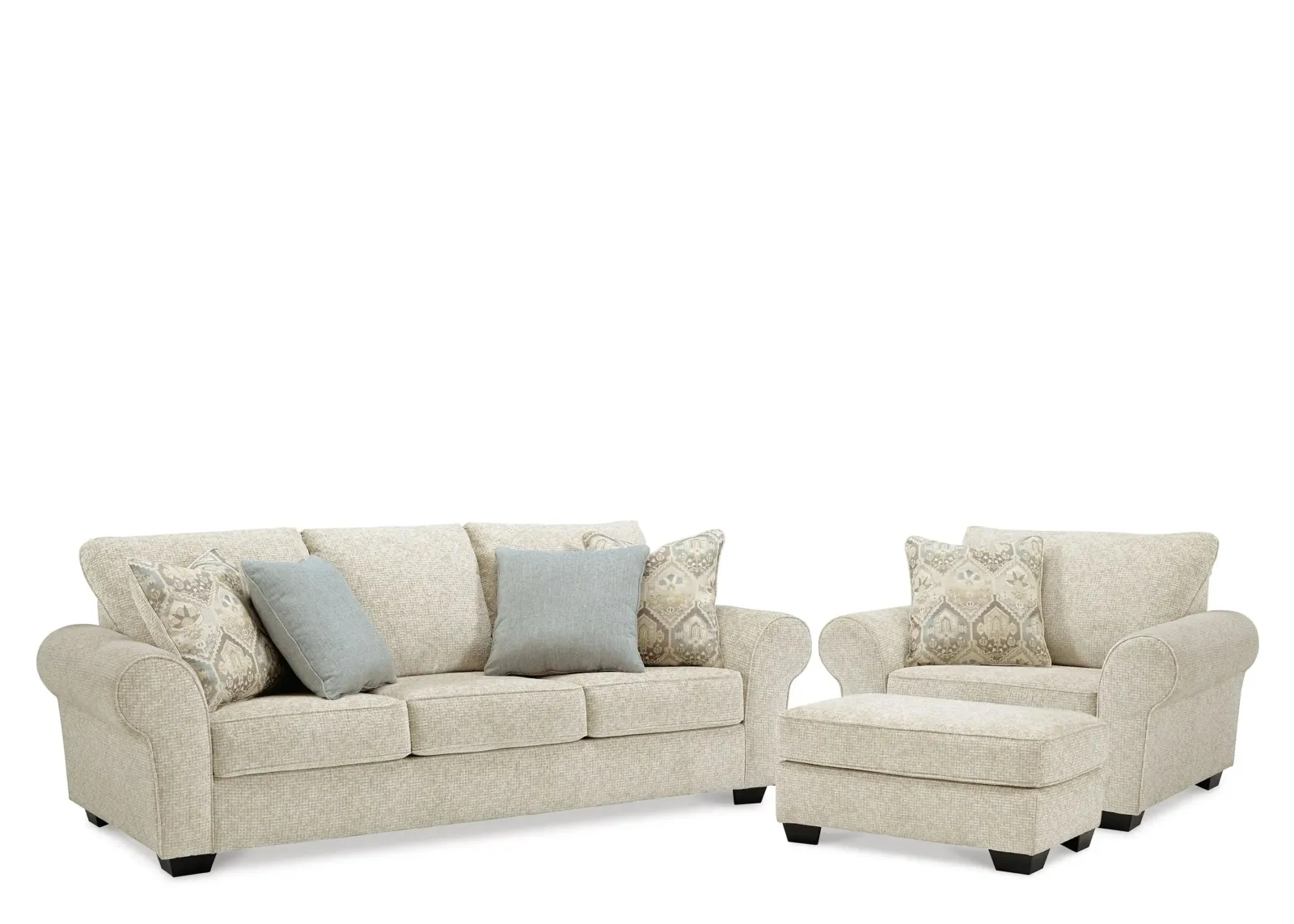 Haisley 3-pc. Sofa, Loveseat and Ottoman Set