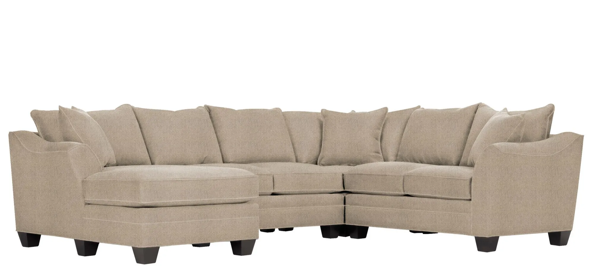 Foresthill 4-pc. Left Hand Chaise Sectional Sofa in Sugar Shack Putty by H.M. Richards