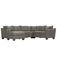 Foresthill 4-pc. Left Hand Chaise Sectional Sofa in Sugar Shack Stone by H.M. Richards