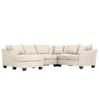 Foresthill 4-pc. Left Hand Chaise Sectional Sofa in Sugar Shack Alabaster by H.M. Richards