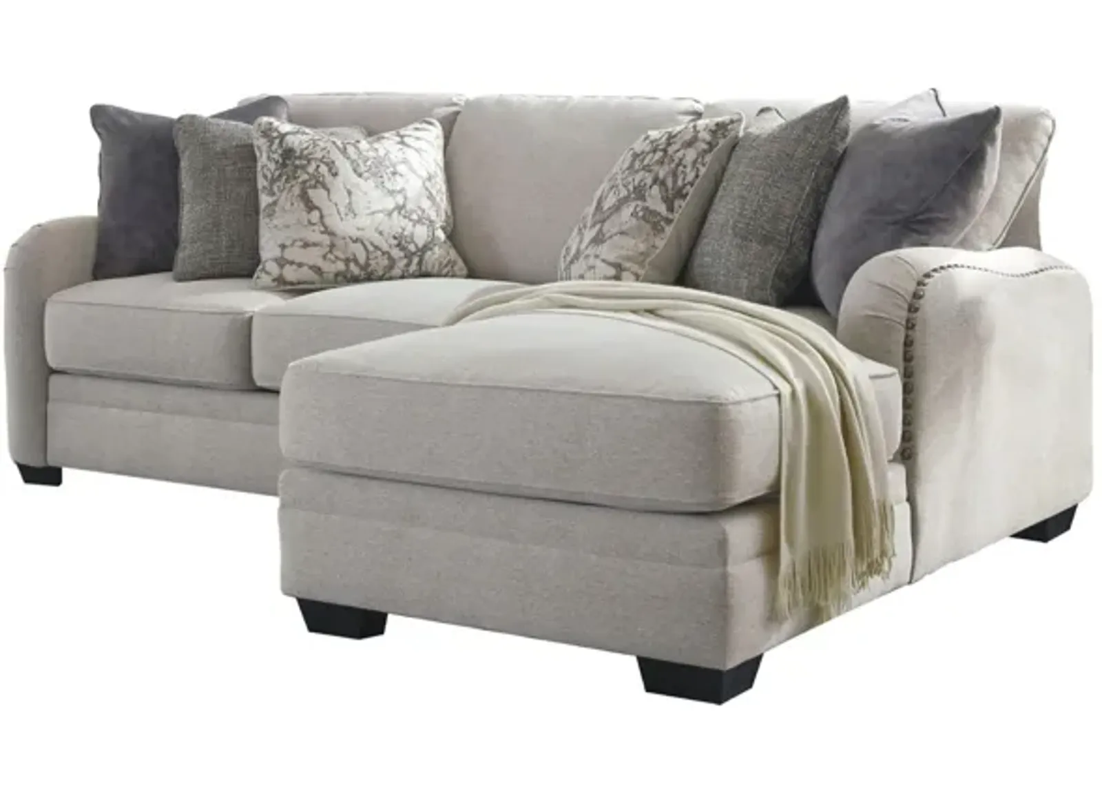 Dellara 2-pc. Sectional with Chaise in Chalk by Ashley Furniture