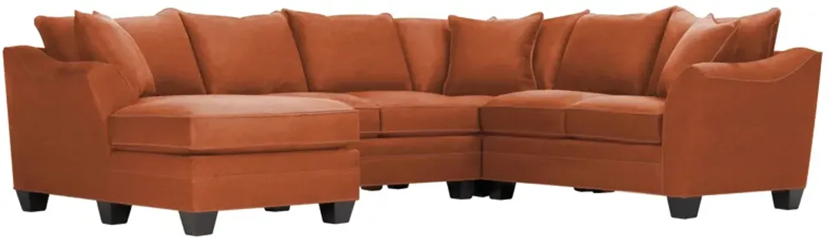 Foresthill 4-pc. Left Hand Chaise Sectional Sofa in Santa Rosa Adobe by H.M. Richards