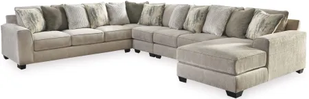 Ardsley 5-pc. Sectional with Chaise in Pewter by Ashley Furniture