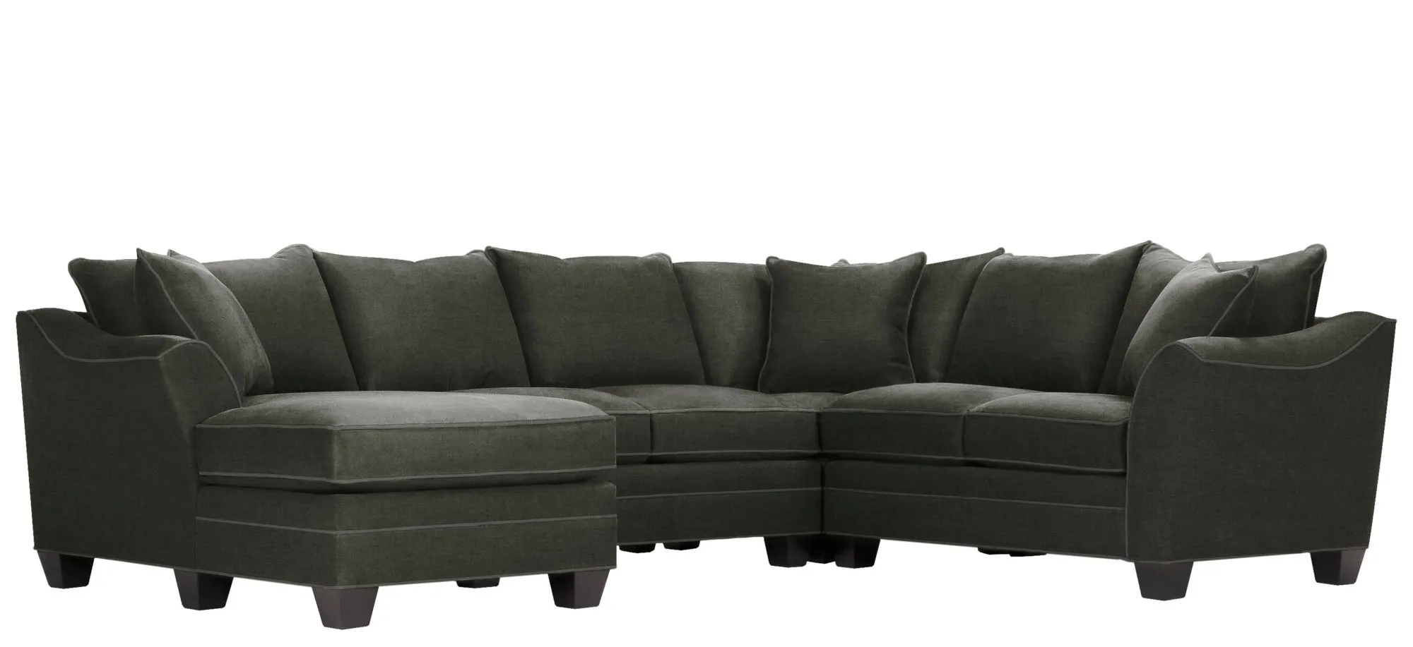 Foresthill 4-pc. Left Hand Chaise Sectional Sofa in Santa Rosa Slate by H.M. Richards